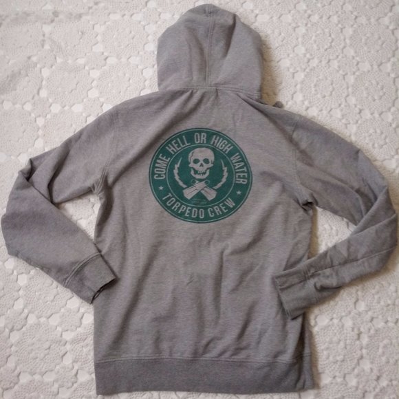 Patagonia Other - Patagonia Men Medium Gray Full Zip Hoodie Sweatshirt Hell or Highwater Torpedo